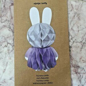 NEW MIFFY Adorable Dutch Bunny Honeycomb Table Decor